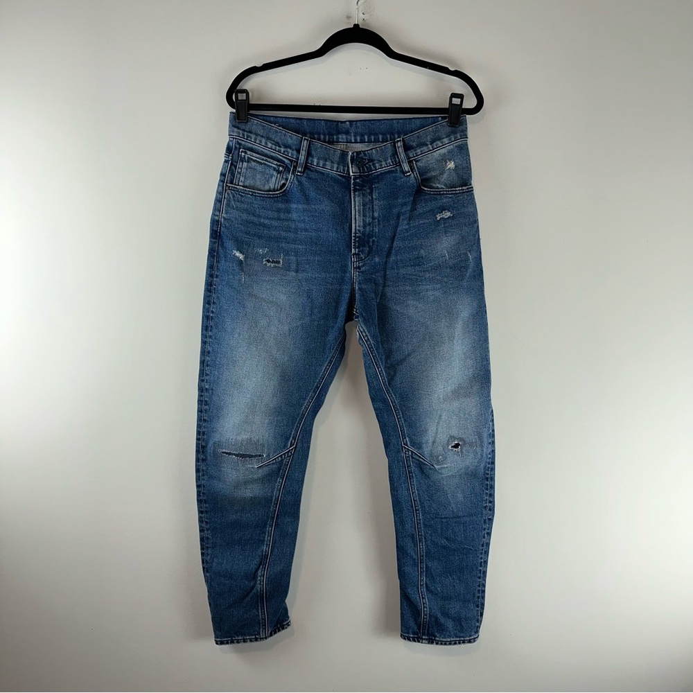 G-Star Raw Arc 3D Boyfriend Distressed Women Asymmetrical Tapered Jeans Size 29